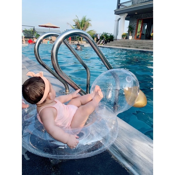 Phao vịt trong suốt cho bé