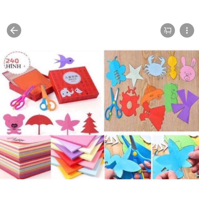 Bộ cắt dán hình cho bé!