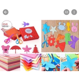 Bộ cắt dán hình cho bé!