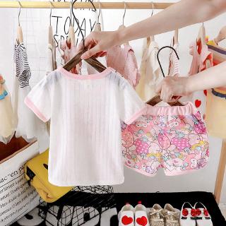 Set Áo Thun & Quần Short Cho Bé Gái