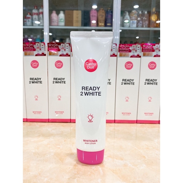 KEM DƯỠNG TRẮNG VÀ MAKE UP BODY READY 2 WHITE CATHY DOLL THÁI LAN MẪU MỚI