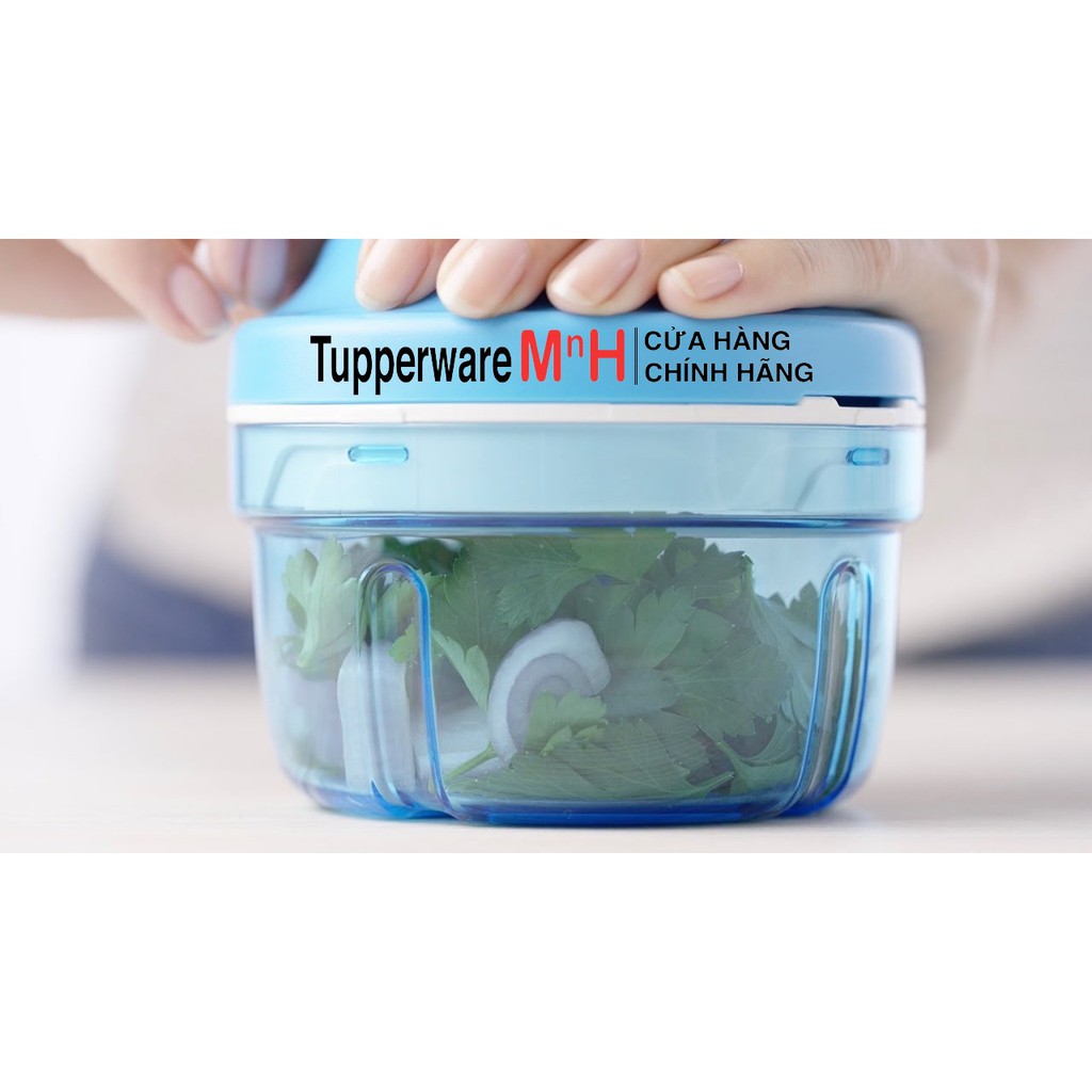 Máy xay cầm tay tiện lợi Turbo Chopper Tupperware 300ml máy xay đa năng không sử dụng điện dễ dàng mang theo