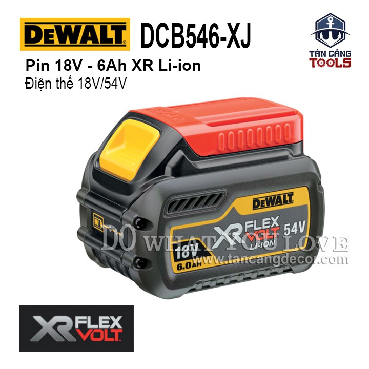 Pin Flex Volt 18V/54V 6.0Ah/2.0Ah DeWalt DCB546-XJ