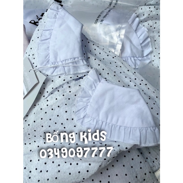 Áo Sơ Mi Bé Gái Cổ Bèo Nhún GJ