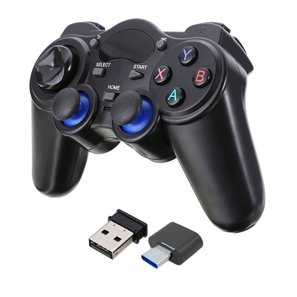 Tay cầm chơi game không dây USB Bluetooth 2.4G TGZ-850M cho PC, Laptop / Điện Thoại, TV Android, TV Box (MÀU ĐEN)