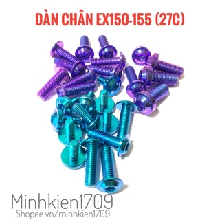 (GR5 XỊN) Combo ốc titan full dàn chân Exciter150 155Vva