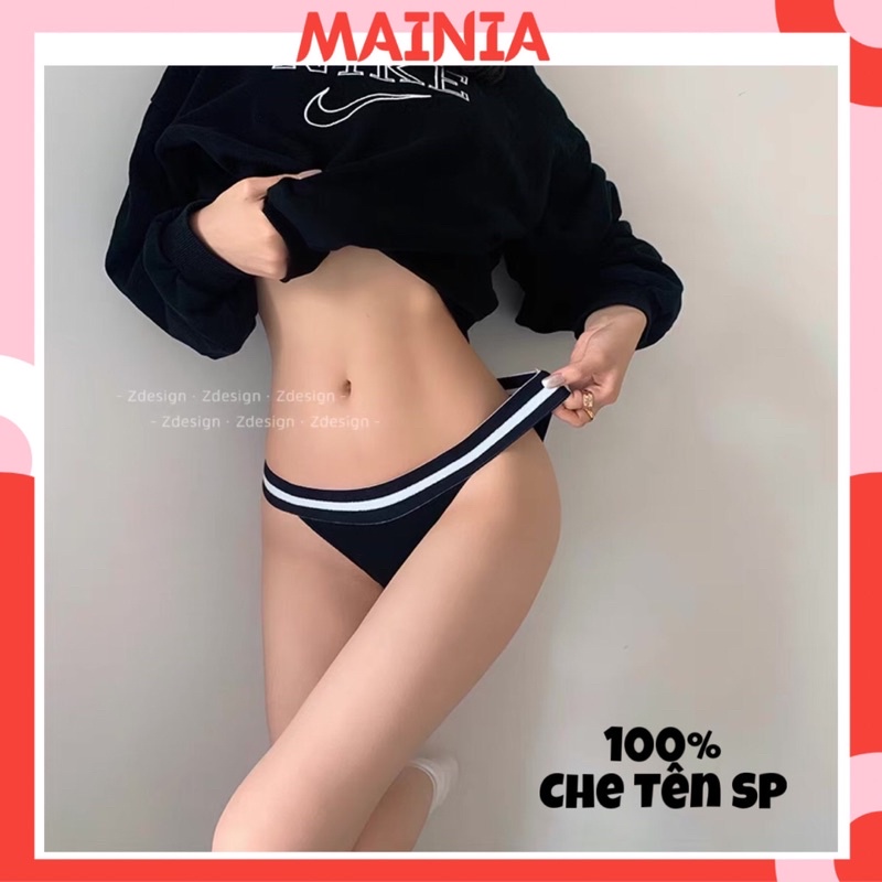 Quần Lót Nữ Cotton Cạp Thun Dày Dặn Dáng Thể Thao Sexy Quyến Rũ Mainia Shop