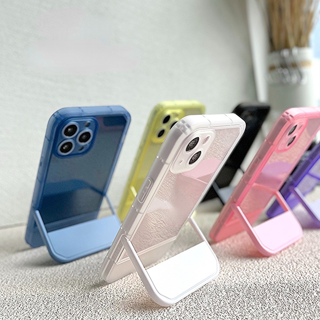 Ốp Điện Thoại Tpu Chống Sốc Có Giá Đỡ Ẩn Cho iPhone 14 Pro Max 13 11 12 Pro Max XR XS Max X 13 12 11