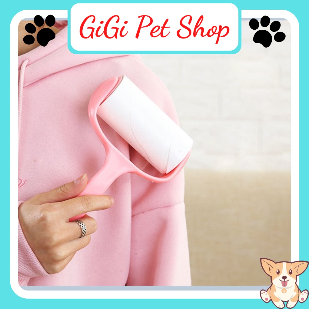 Cây lăn bụi giường, chăn màn, quần áo, lông thú cưng, có lõi thay thế phụ kiện chó mèo - GiGi Pet Shop