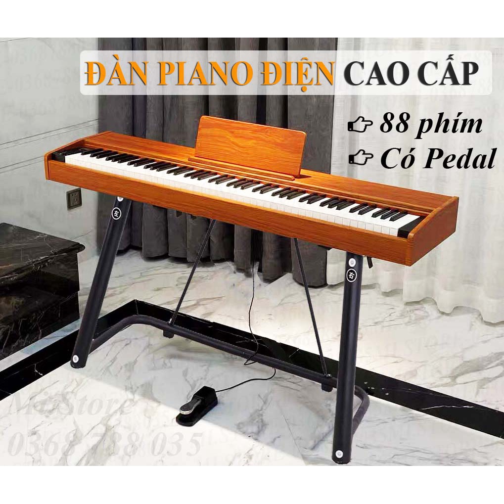 (Freeship extra) ĐÀN PIANO ĐIỆN, ĐÀN ORGAN ĐIỆN TỬ 88 PHÍM BẰNG GỖ CAO CẤP, ĐÀN PIANO CHO NGƯỜI MỚI TẬP CHƠI