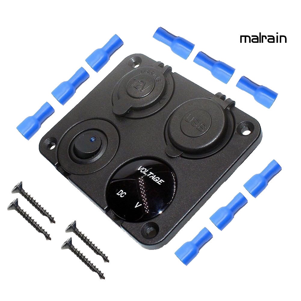 Ổ Cắm Tẩu Thuốc 4 Trong 1 Cho Xe Hơi