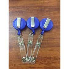 Kẹp đeo bảng tên có thể thu gọn tiện lợi - Dây đeo thẻ nhựa co rút thông minh - văn phòng phẩm - HOKAMI STORE