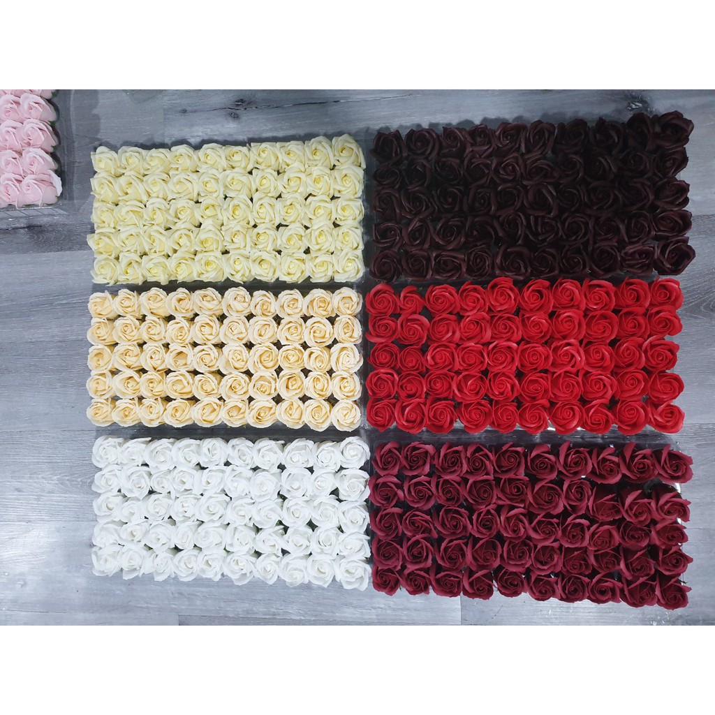 Hộp hoa hồng sáp 50 bông loại 1