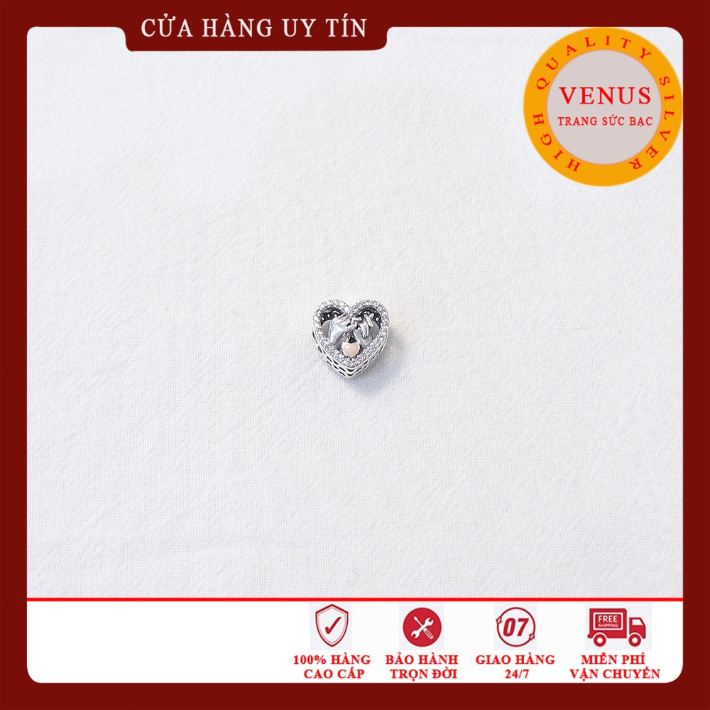Charm ngoặc tay- Bạc 925 cao cấp- Trang sức bạc Venus