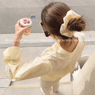 Dây buộc tóc (scrunchies) trơn bóng