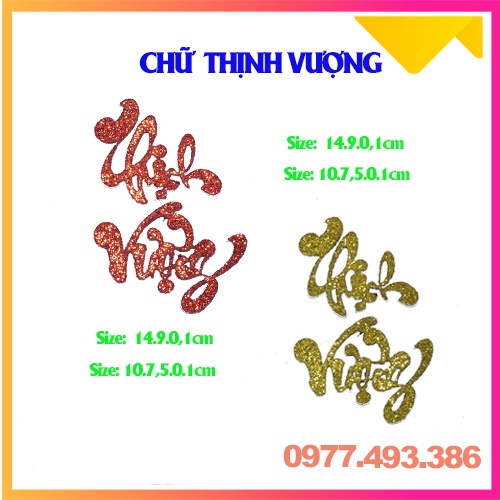 Chữ dán thư pháp kim tuyến -AN KHANG, THỊNH VƯỢNG, VẠN SỰ, NHƯ Ý[Trang trí dưa, dừa bưởi thư pháp]ThanghaCalligraphy | BigBuy360 - bigbuy360.vn