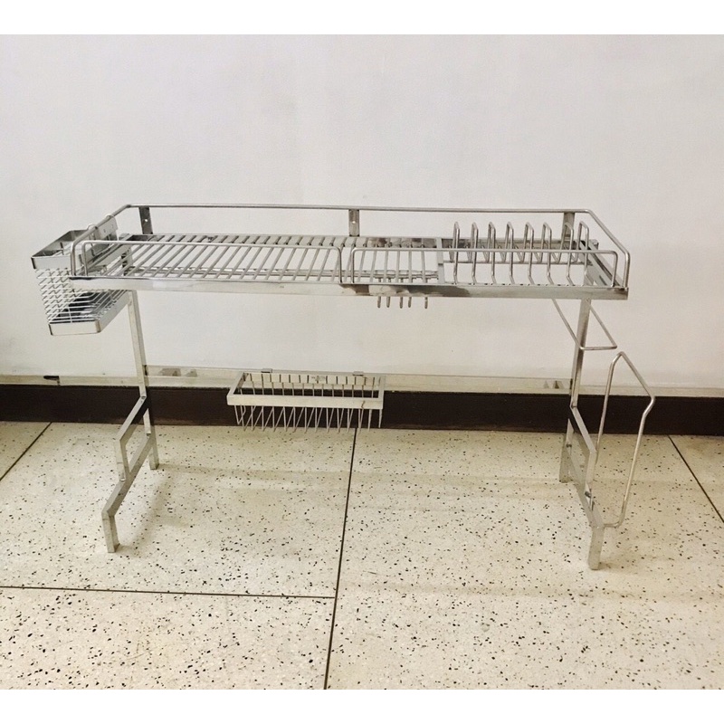 Kệ inox để bồn rữa chén inox 304 cao cấp 28x90cm