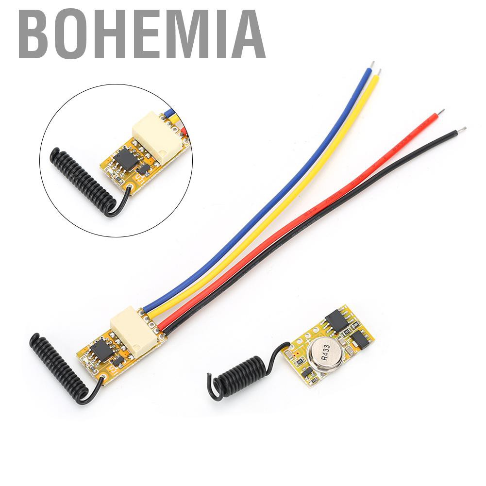 Bohemia Mini remote switch 3.7V 4.5V 5V 6V Relay transmitter-receiver module with low