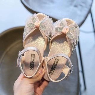 Giày búp bê nơ đính đá sang chảnh.