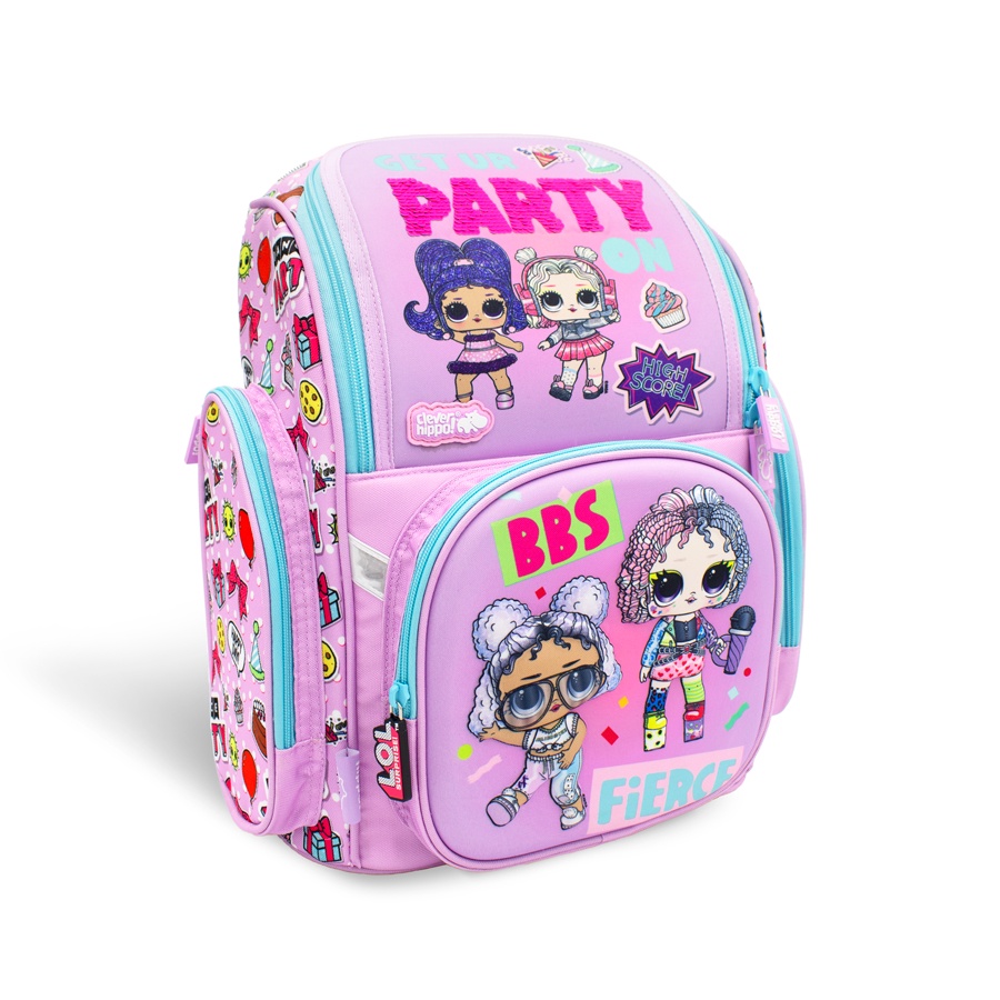 Ba Lô Cho Bé CLEVER HIPPO Fancy - L.O.L Present Surprise Tím BL1214/PURPLE