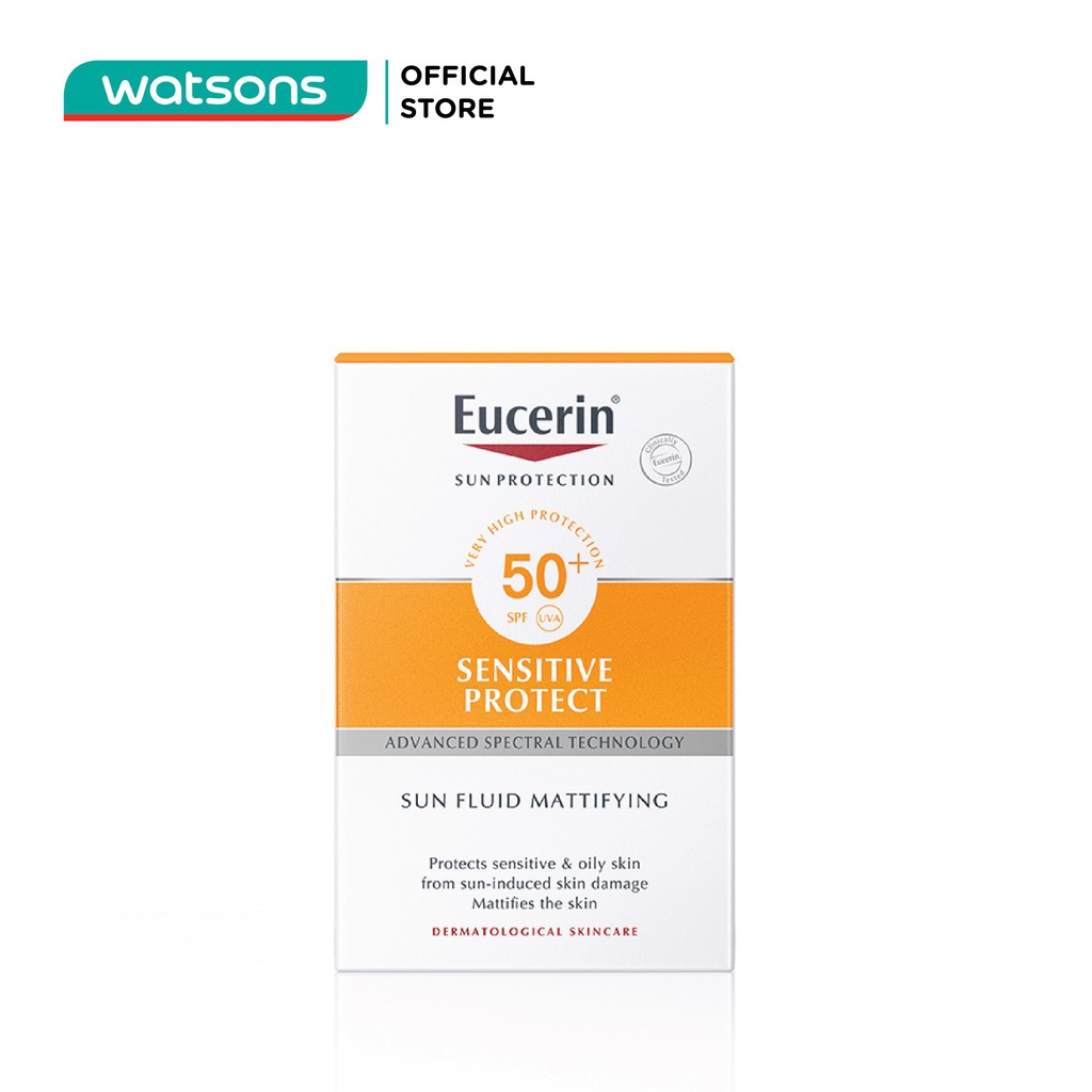 Kem Chống Nắng Không Gây Nhờn Rít Cho Da Thường Và Da Hỗn Hợp Eucerin SPF50+ 50ml