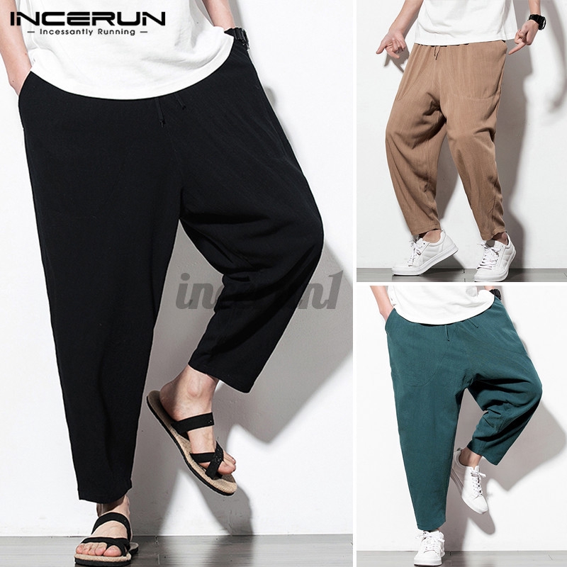 Quần Dài INCERUN Cotton Dây Rút Cho Nam | BigBuy360 - bigbuy360.vn