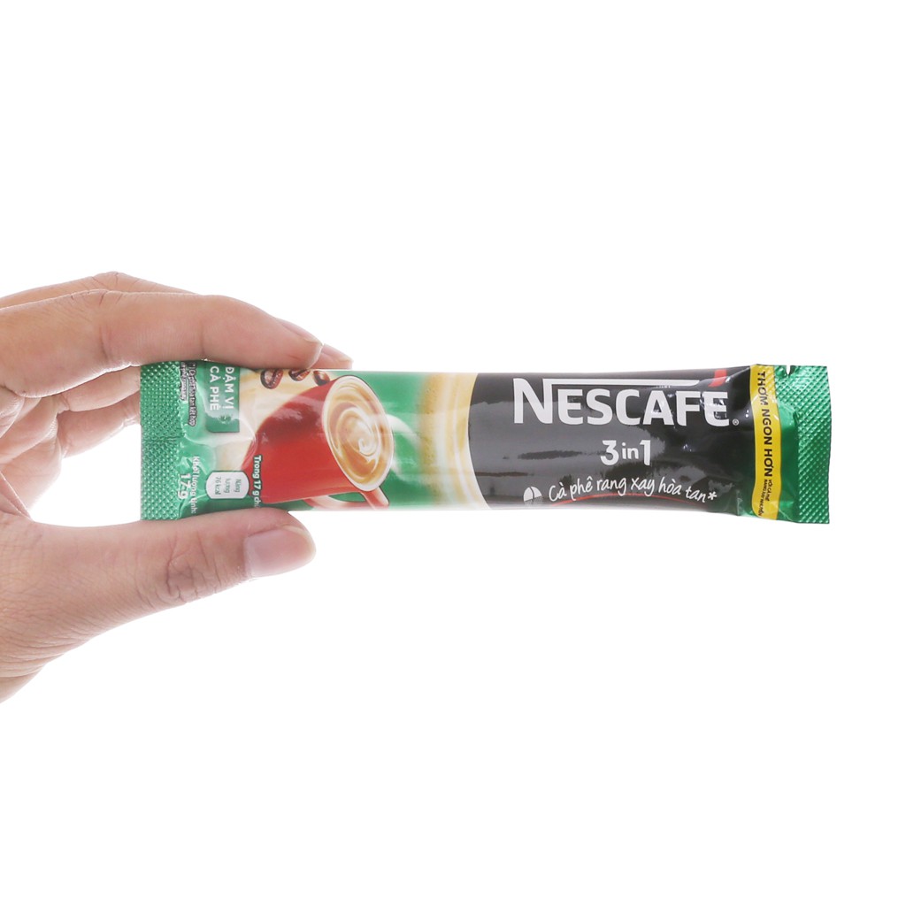 Cà phê hòa tan NesCafe bịch Xanh 46 gói - cafe sữa nescafe 3 in 1