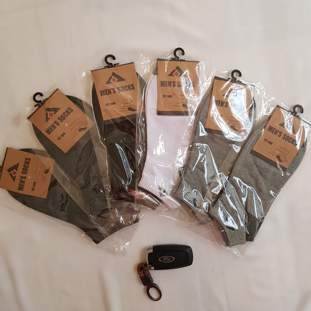 SET 3 ĐÔI - TẤT NAM CỔ NGẮN MEN'S SOCKS