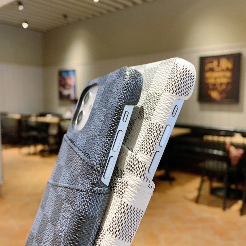 Ốp điện thoại da cứng họa tiết Houndstoothy cho iPhone 13 12 11 Pro Max Mini XS XR X 8 7 6 6S Plus + SE 2020