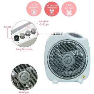Quạt bàn đảo gió 3 tấc SENKO-BD1012