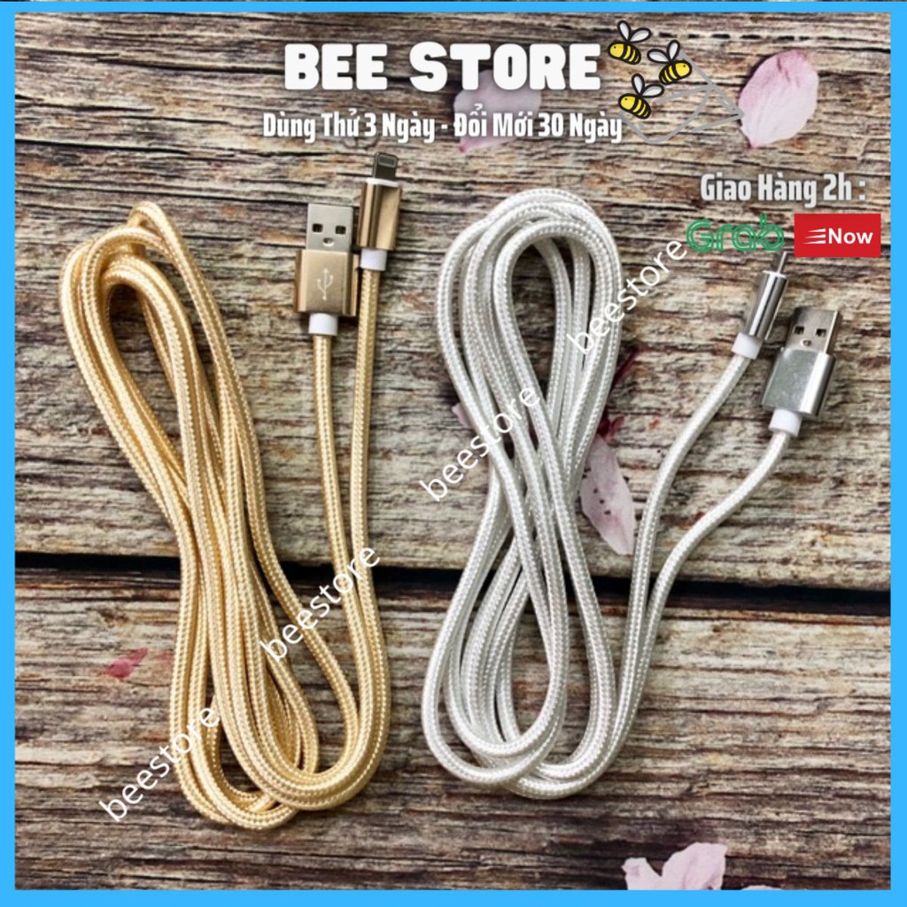 Cáp sạc 2m bọc dù cho iPhone/ micro Usb / Type C