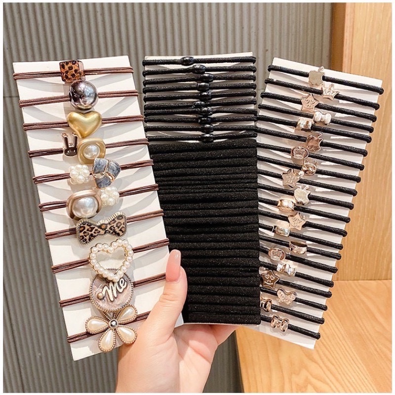 Set 60 dây cột tóc dễ thương
