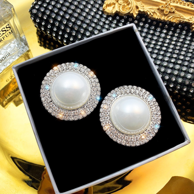 Khuyên Tai Nữ Đính Ngọc Thời Trang Sang Trọng