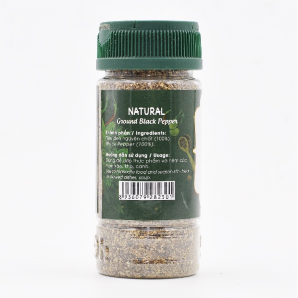 ( COMBO 2 HŨ) NATURAL Tiêu Đen Xay 45gr Dh Foods có nguồn gốc từ Tây Nguyên dùng để ướp thực phẩm…