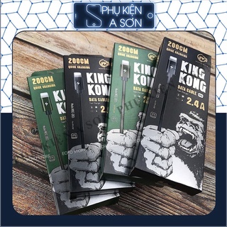 [IP2M]WK King Kong WDC -082i -Cáp Sạc Nhanh IPtablet táo -Bọc Dù Chống Đứt Gãy ( Bảo hành 12 tháng- lỗi 1 đổi 1)