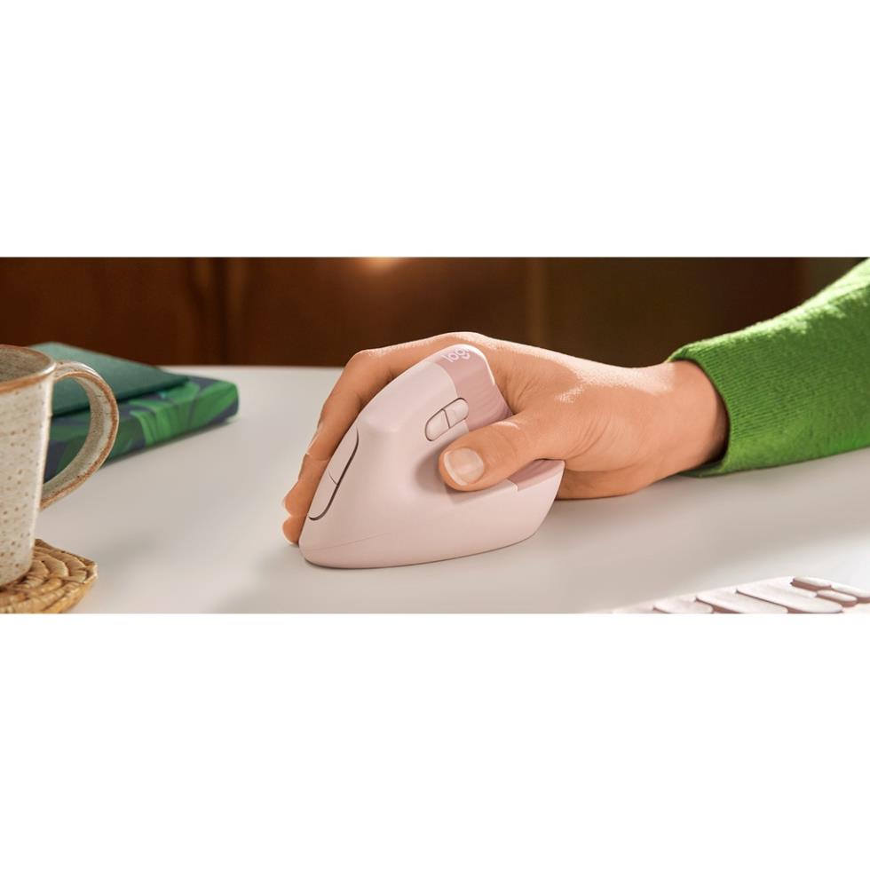 Chuột công thái học Logitech Lift Vertical Ergonomic không dây Bluetooth/ Wireless USB, giảm ồn, Windows/ Mac