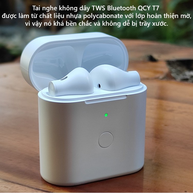 Tai nghe Bluetooth Xiaomi Nhét Tai QCY T7 bluetooth 5.0 cho âm thanh sống động chất lượng cao