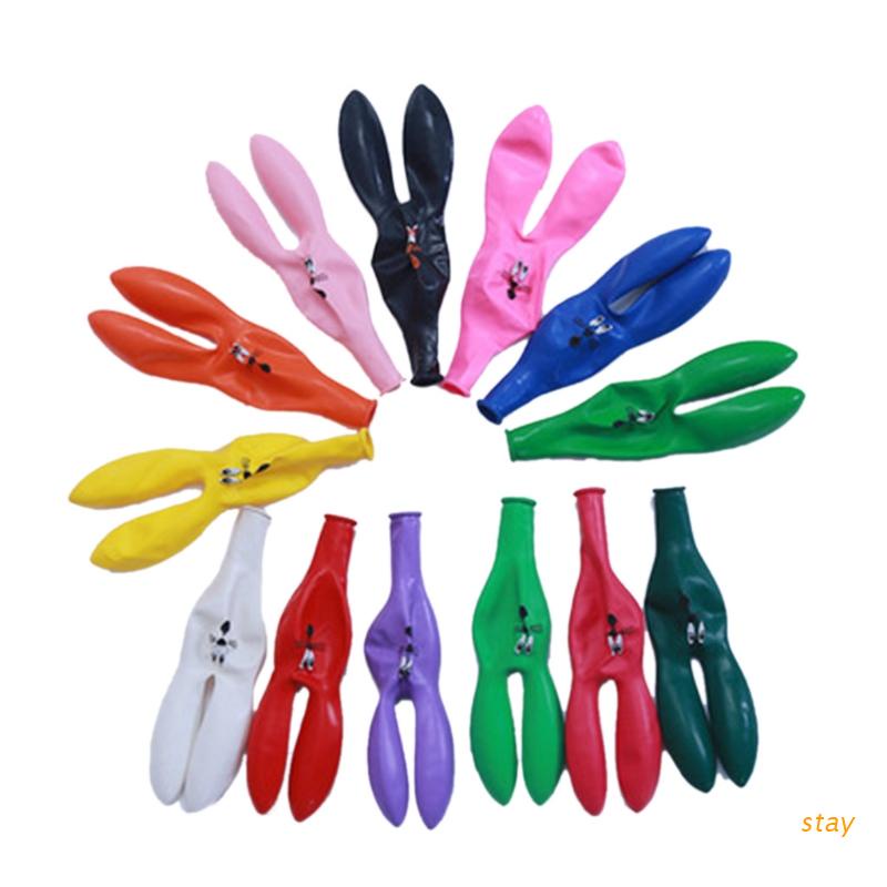 Bong Bóng Latex Bơm Hơi Hình Thỏ Dễ Thương Dùng Trang Trí Tiệc Cưới
