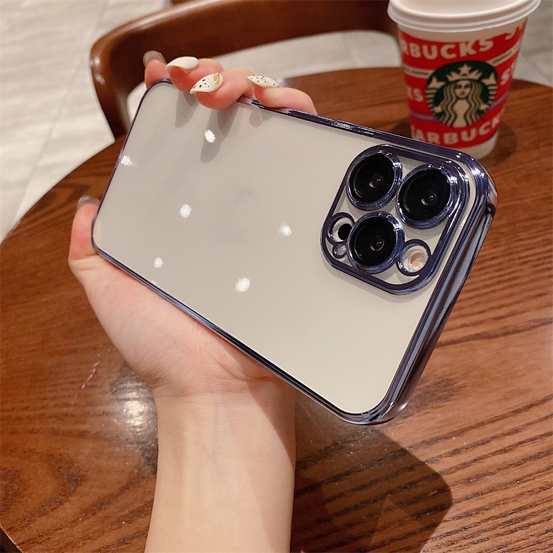 Ốp Điện Thoại Trong Suốt Chống Sốc Bảo Vệ Camera Cho iPhone 13 12 11 Pro Max Mini X XS XR