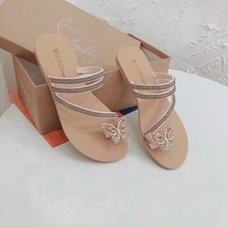 Dép đế bằng xỏ ngón bướm đá - Siêu xinh