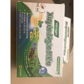 Viên ngậm Xuyên Ngân Kiều hỗ trợ giảm ho -đau rát họng-hắt hơi sổ mũi hộp 24 viên ngậm