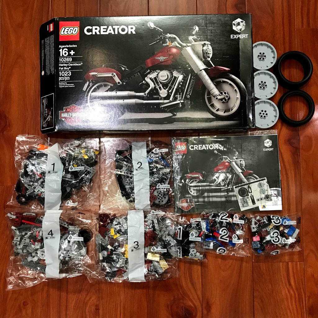 Lego Creator Expert 10269_Xe Moto Harley-Davidson Fat Boy (Chính hãng)