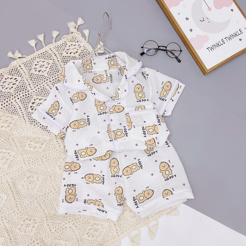 14 MÀU: (M1-7) Bộ pijama xốp cực đẹp cho bé gái, bé trai - BPX