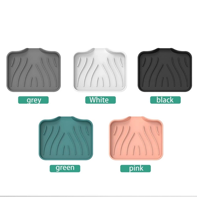 Khay Silicone Đựng Xà Phòng Ráo Nước Cho Nhà Bếp Nhà Tắm