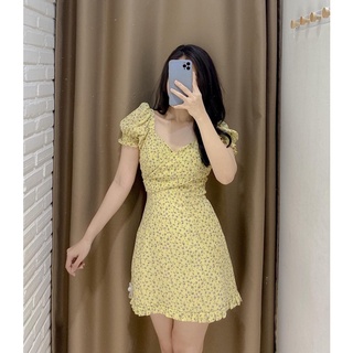 Đầm lynvie - đầm hoa đắp ngực