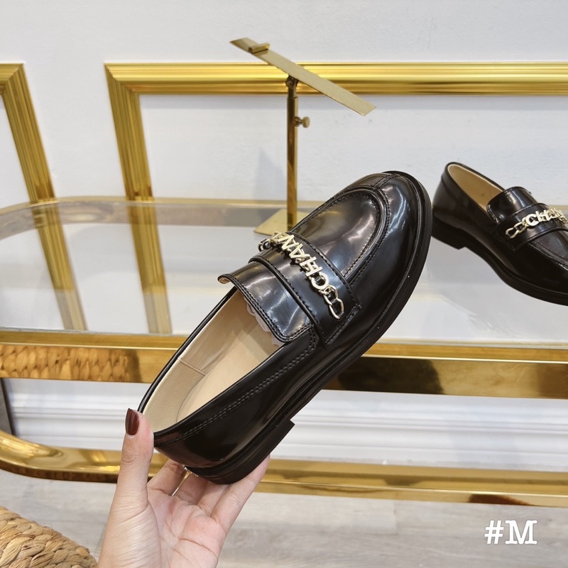 Giày da lười moca mũi tròn siêu vintage