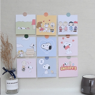 Set miếng dán tường chủ đề cún Snoopy dễ thương
