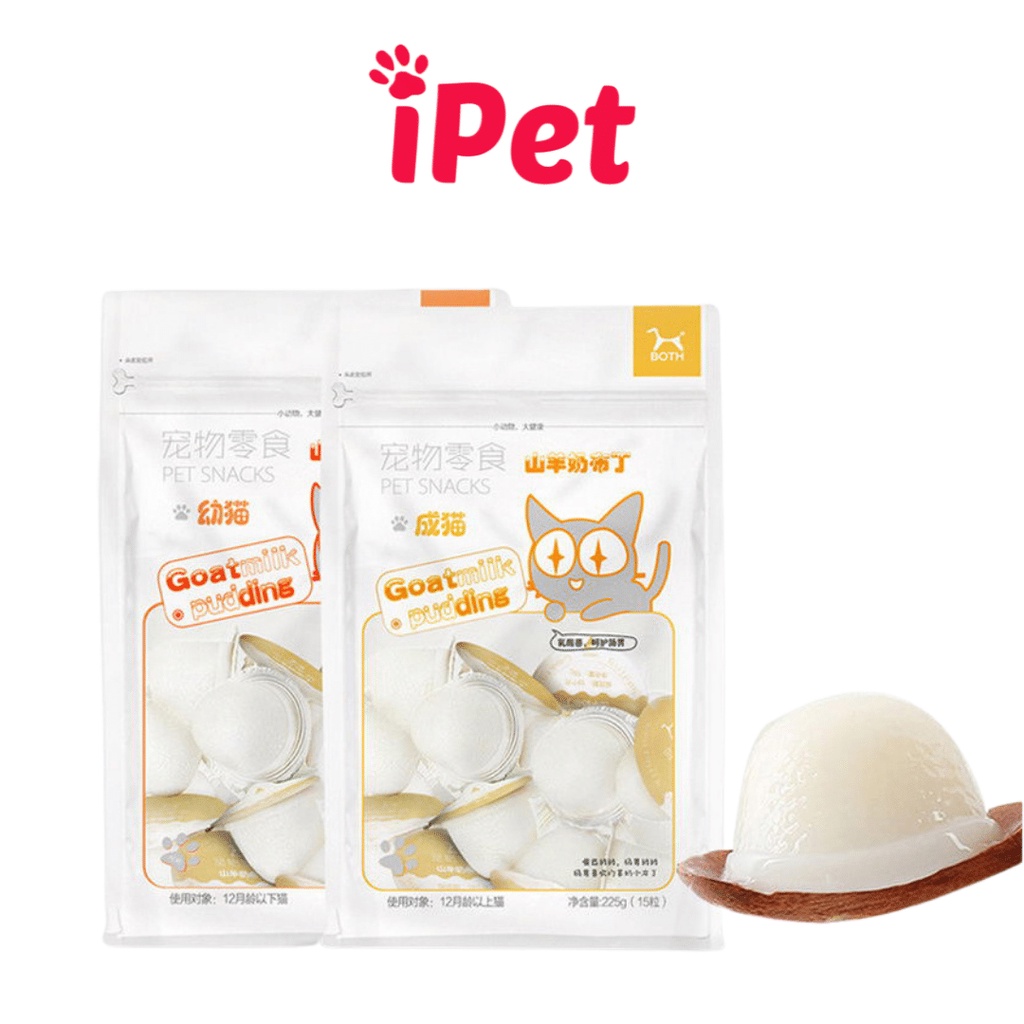 Viên Pudding Thạch Sữa Dê BOTH Thức Ăn Bổ Sung Canxi Cho Mèo Con Mèo Lớn - iPet Shop