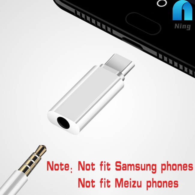 Dây Cáp Chuyển Đổi Tai Nghe Không Gây Tiếng Ồn Dc3.5mm Sang Type-c