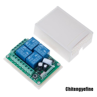Bo mạch thu hỗ trợ điều khiển từ xa không dây Dc 12v 10a 433mhz 4ch